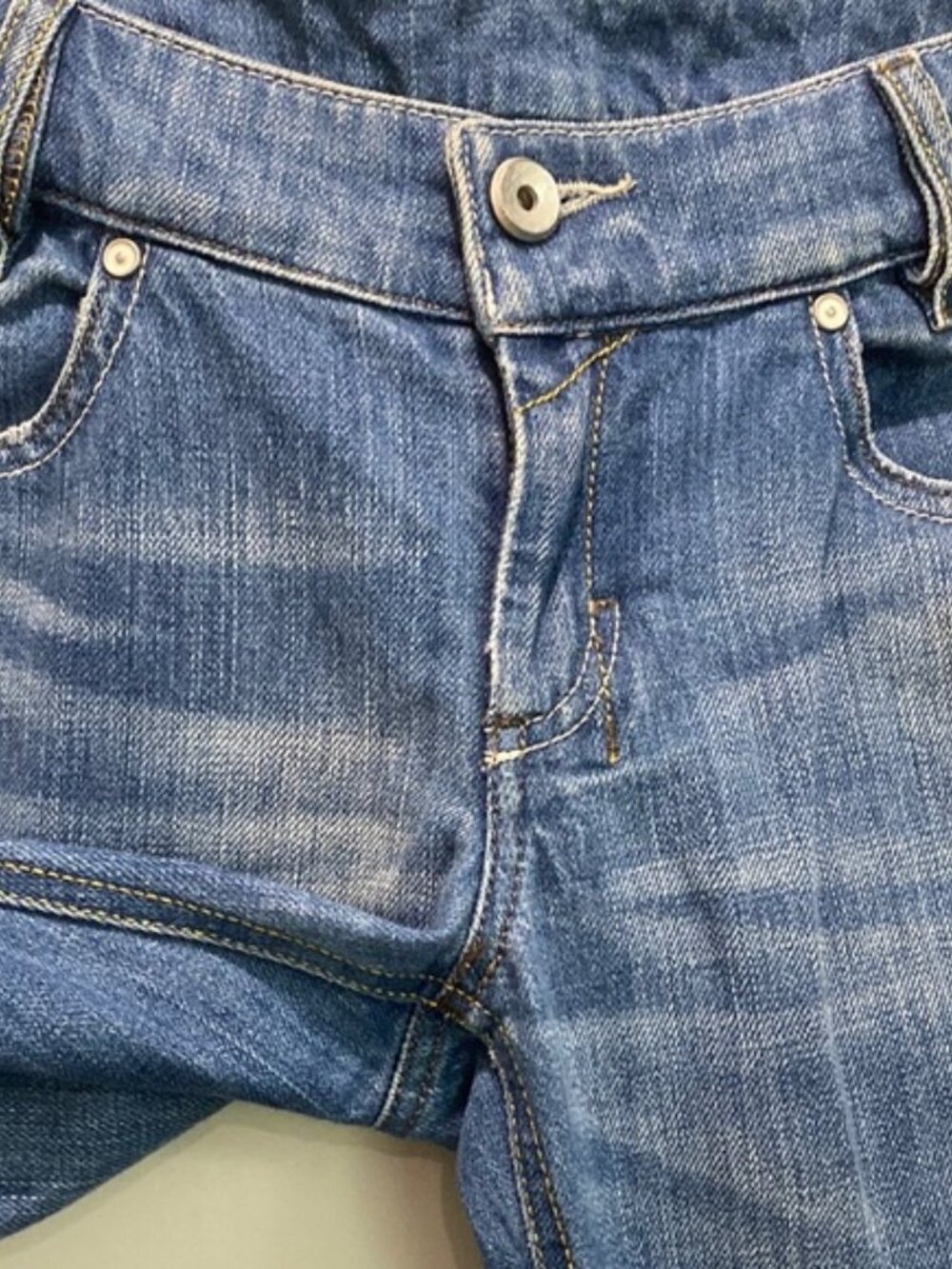 Diesel Flare Wide Leg Jeans Louvely Denim Blue Low Rise Size 29 - Picture 5 of 14
